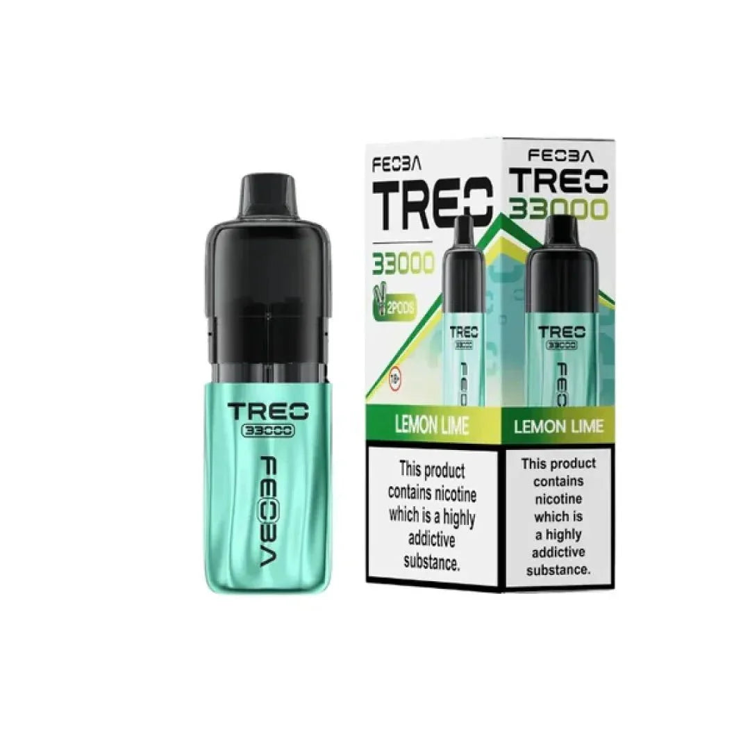 Feoba Treo 33k Prefilled Pod Vape Kit Box of 5 Lemon Lime