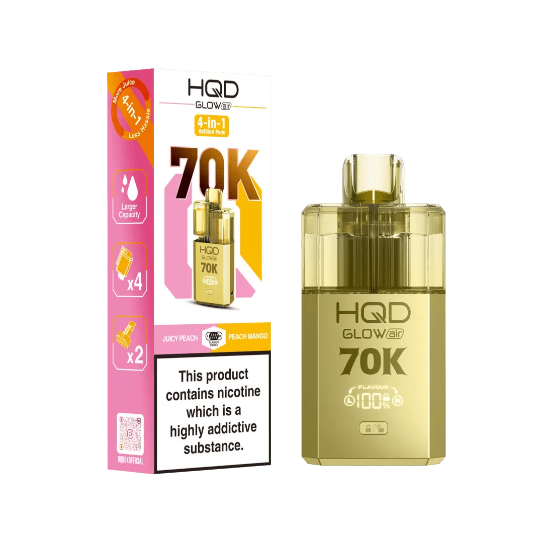 HQD Glow Air 70K Prefilled Pod Vape Kit - Power Vape Shop