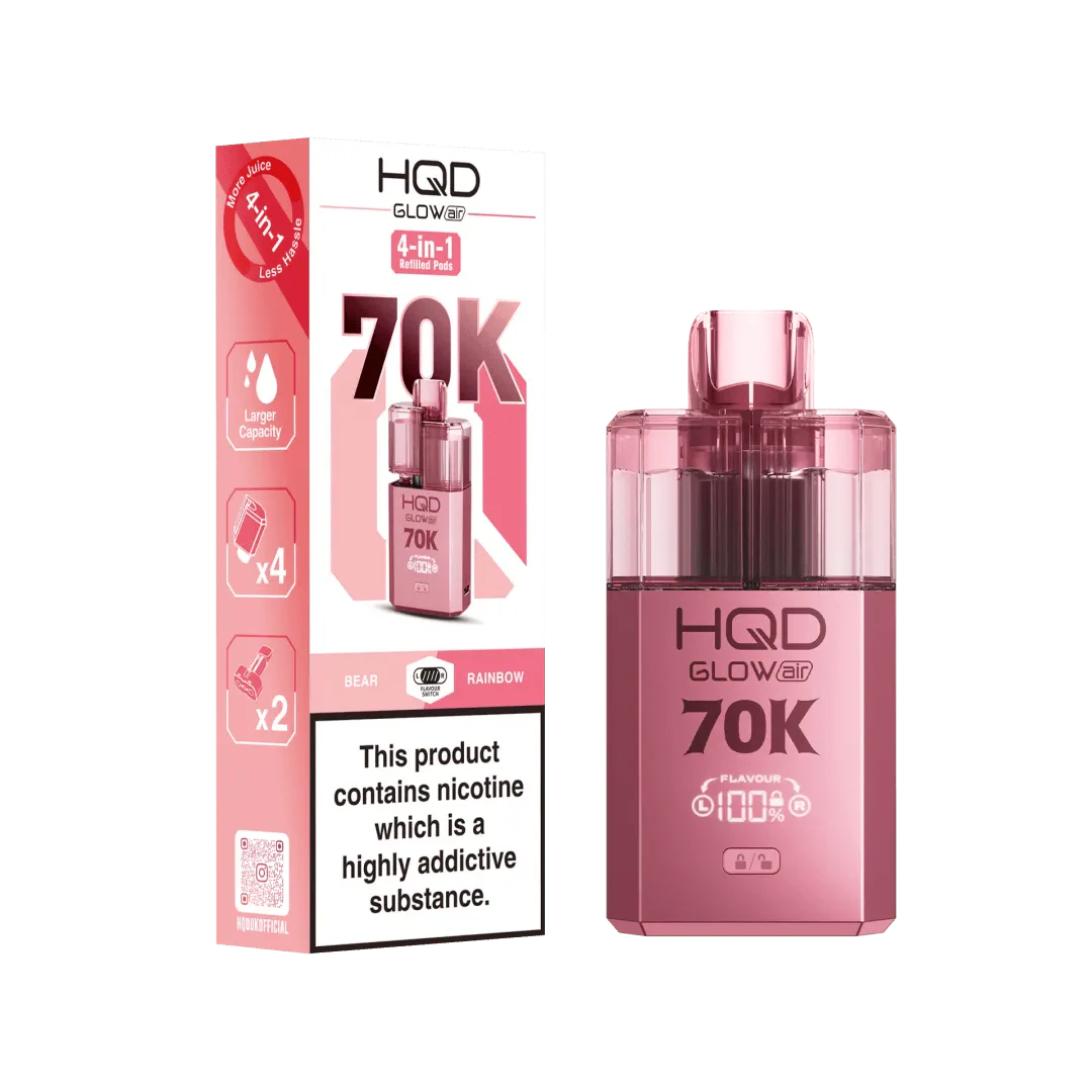 HQD Glow Air 70K Prefilled Pod Vape Kit - Power Vape Shop