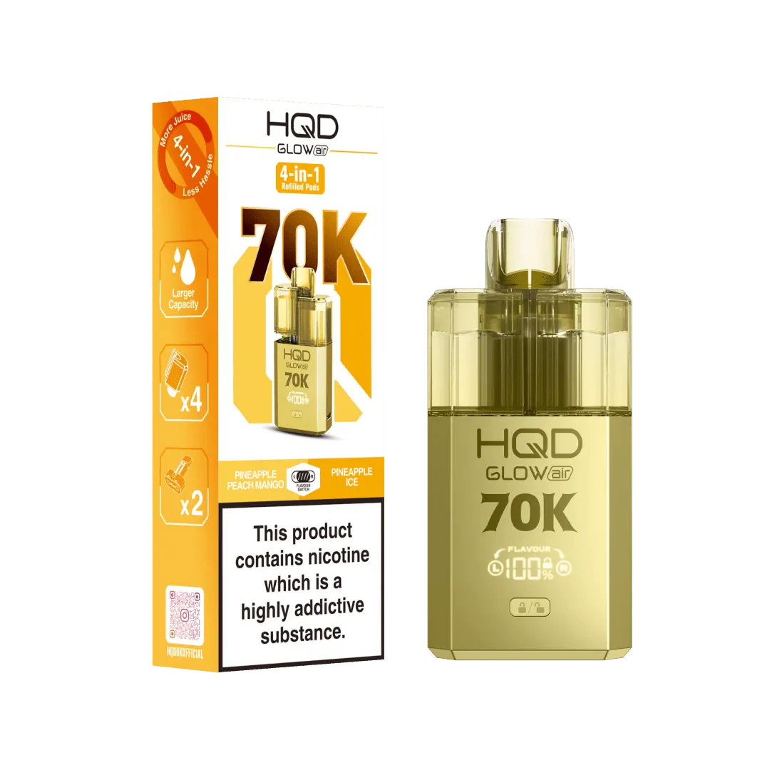 HQD Glow Air 70K Prefilled Pod Vape Kit - Power Vape Shop