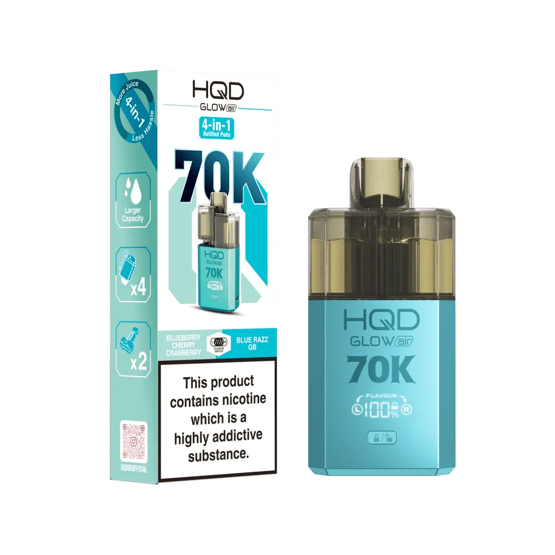 HQD Glow Air 70K Prefilled Pod Vape Kit - Power Vape Shop