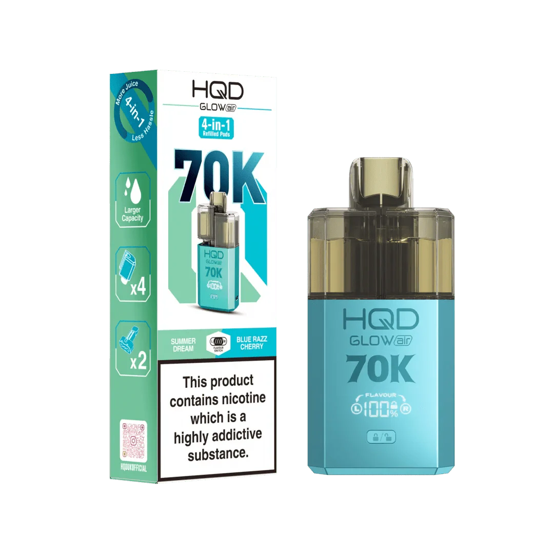 HQD Glow Air 70K Prefilled Pod Vape Kit - Power Vape Shop