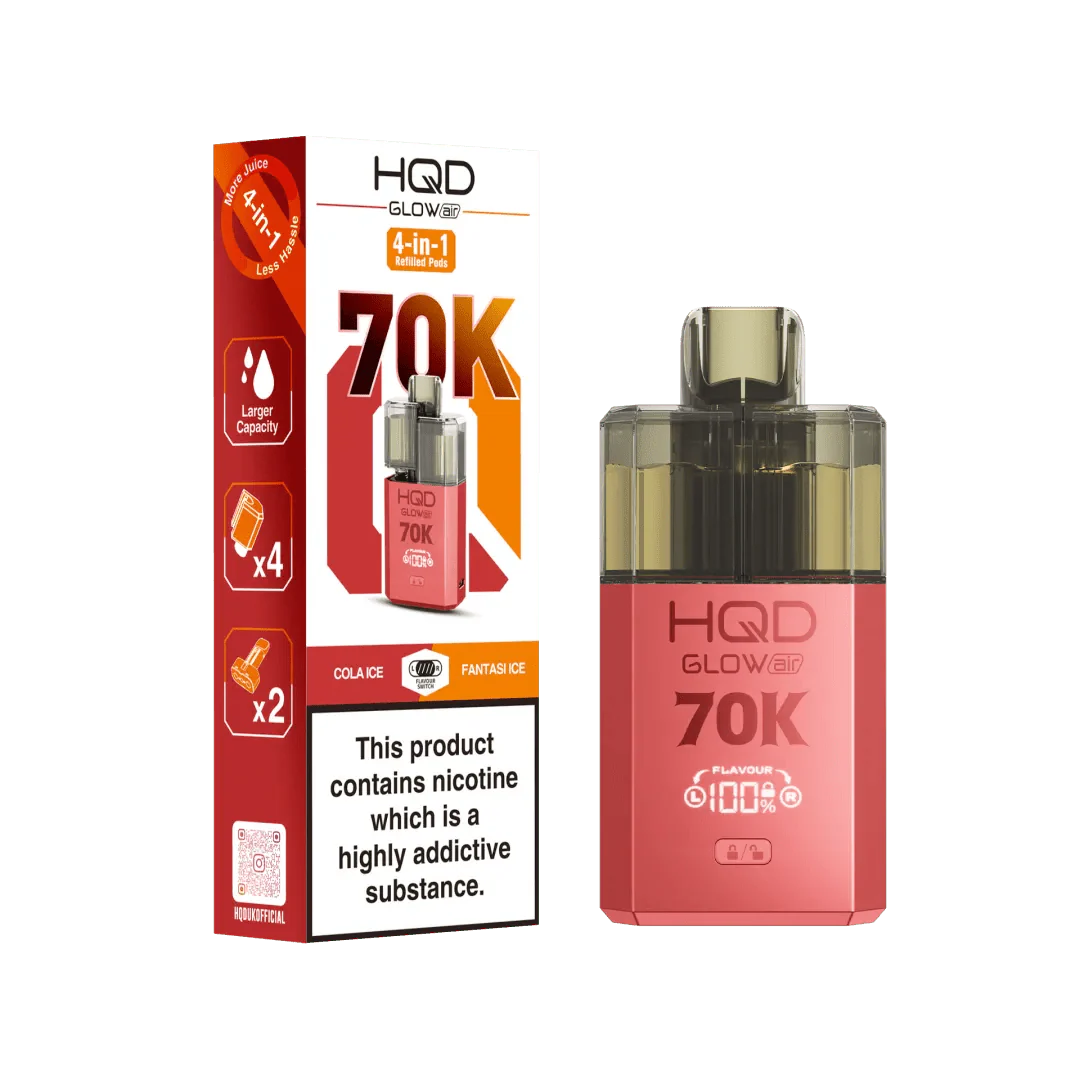 HQD Glow Air 70K Prefilled Pod Vape Kit - Power Vape Shop