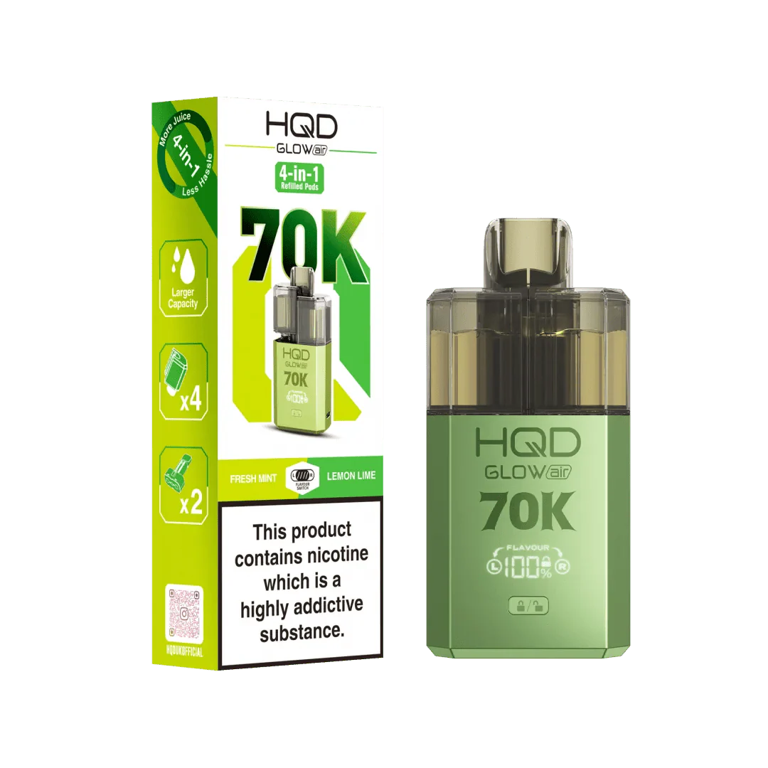 HQD Glow Air 70K Prefilled Pod Vape Kit - Power Vape Shop