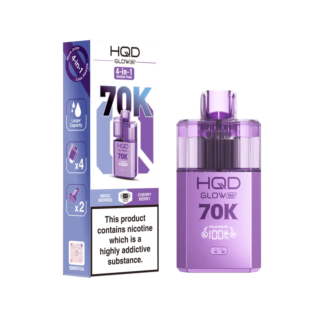HQD Glow Air 70K Prefilled Pod Vape Kit - Power Vape Shop