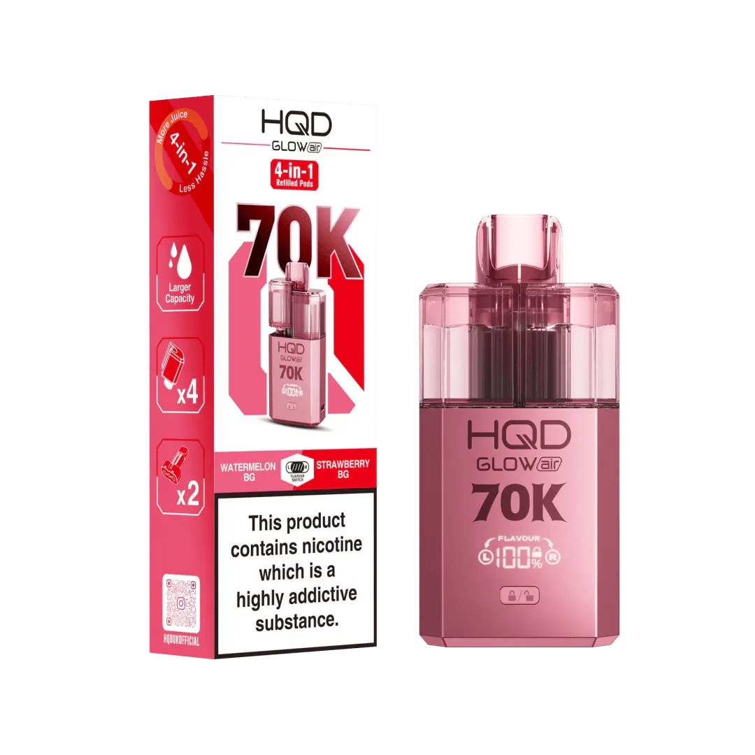 HQD Glow Air 70K Prefilled Pod Vape Kit - Power Vape Shop