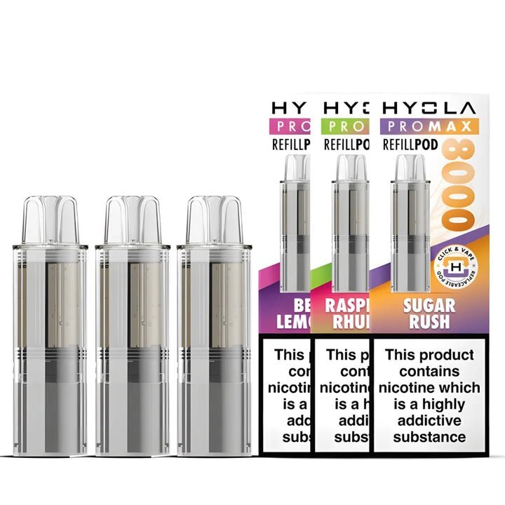 Hyola Pro Max 8000 Replacement Pods Pack of 5 - Banana Ice - vapeukwholesale