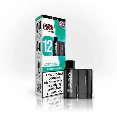 IVG 12 Pro Replacement Pods Pack of 5 - Classic Menthol - vapeukwholesale