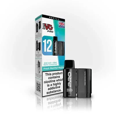 IVG 12 Pro Replacement Pods Pack of 5 - Fresh Menthol Mojito - vapeukwholesale