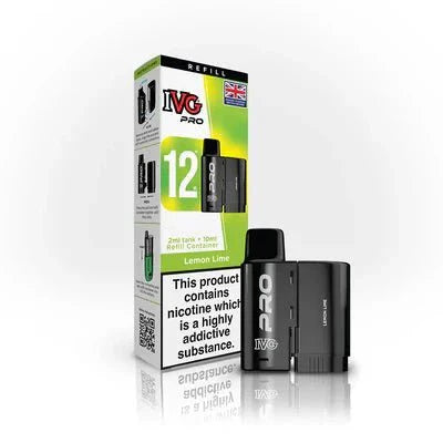 IVG 12 Pro Replacement Pods Pack of 5 - Lemon Lime - vapeukwholesale