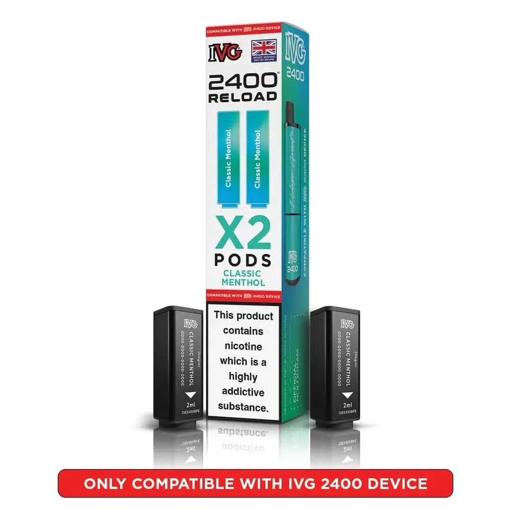 IVG 2400 Reload 4 in 1 Prefilled Pods | Pack of 4 - Power Vape Shop