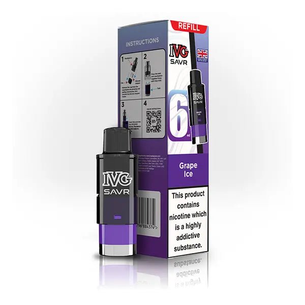 IVG SAVR Prefilled Vape Pods & Refill Containers - Power Vape Shop