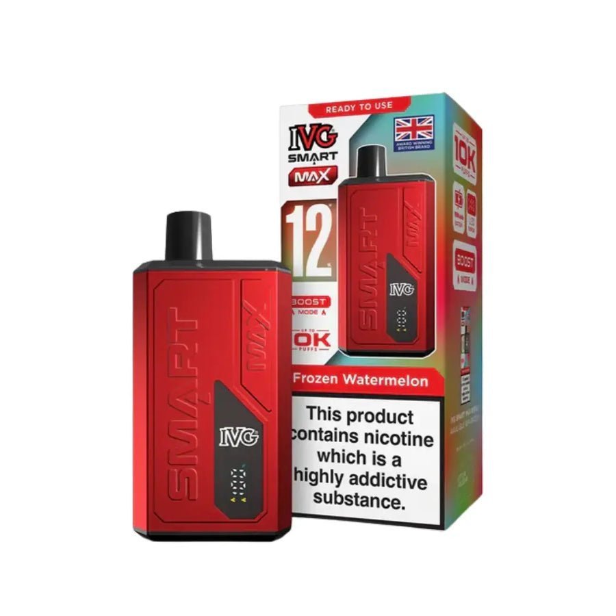 IVG Smart Max 10k Prefilled Pod Vape Kit Box of 5 - Frozen Watermelon - vapeukwholesale