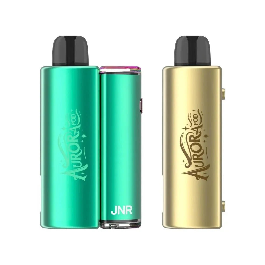 JNR Aurora 30000 Puffs Prefilled Pod Vape Kit - Pack of 5 - Passionfruit Kiwi / Strawberry Kiwi - vapeukwholesale