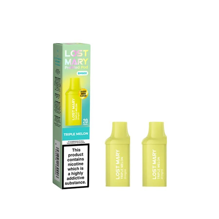 Lost Mary BM600 Replacement Pods Pack of 10 - Triple Mango - vapeukwholesale