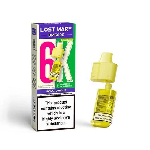Lost Mary BM6000 Prefilled Pods Pack of 5 - Hawaii Sunrise - vapeukwholesale