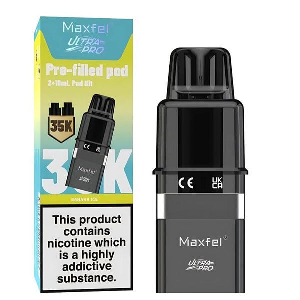 Maxfel Ultra Pro 35k Replacement Pods Pack of 5 - Apple Peach