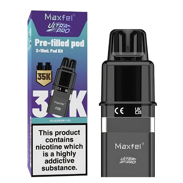 Maxfel Ultra Pro 35k Replacement Pods Pack of 5 - Blueberry Ice