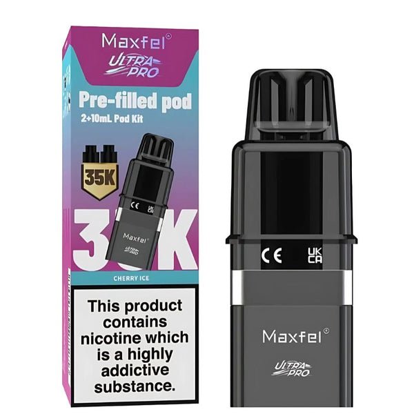 Maxfel Ultra Pro 35k Replacement Pods Pack of 5 - Cherry Ice