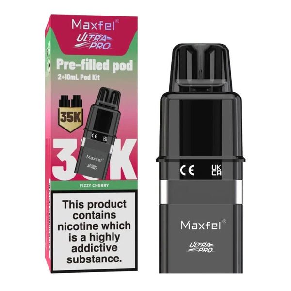 Maxfel Ultra Pro 35k Replacement Pods Pack of 5 - Fizzy Cherry
