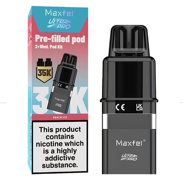 Maxfel Ultra Pro 35k Replacement Pods Pack of 5 - Peach Ice