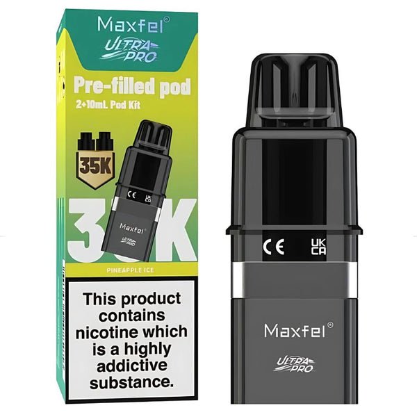 Maxfel Ultra Pro 35k Replacement Pods Pack of 5 - Pineapple Ice