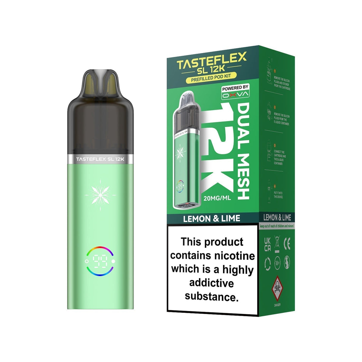 Oxva Tasteflex SL 12k Prefilled Pod Kit Pack of 5 - Wholesale Price !