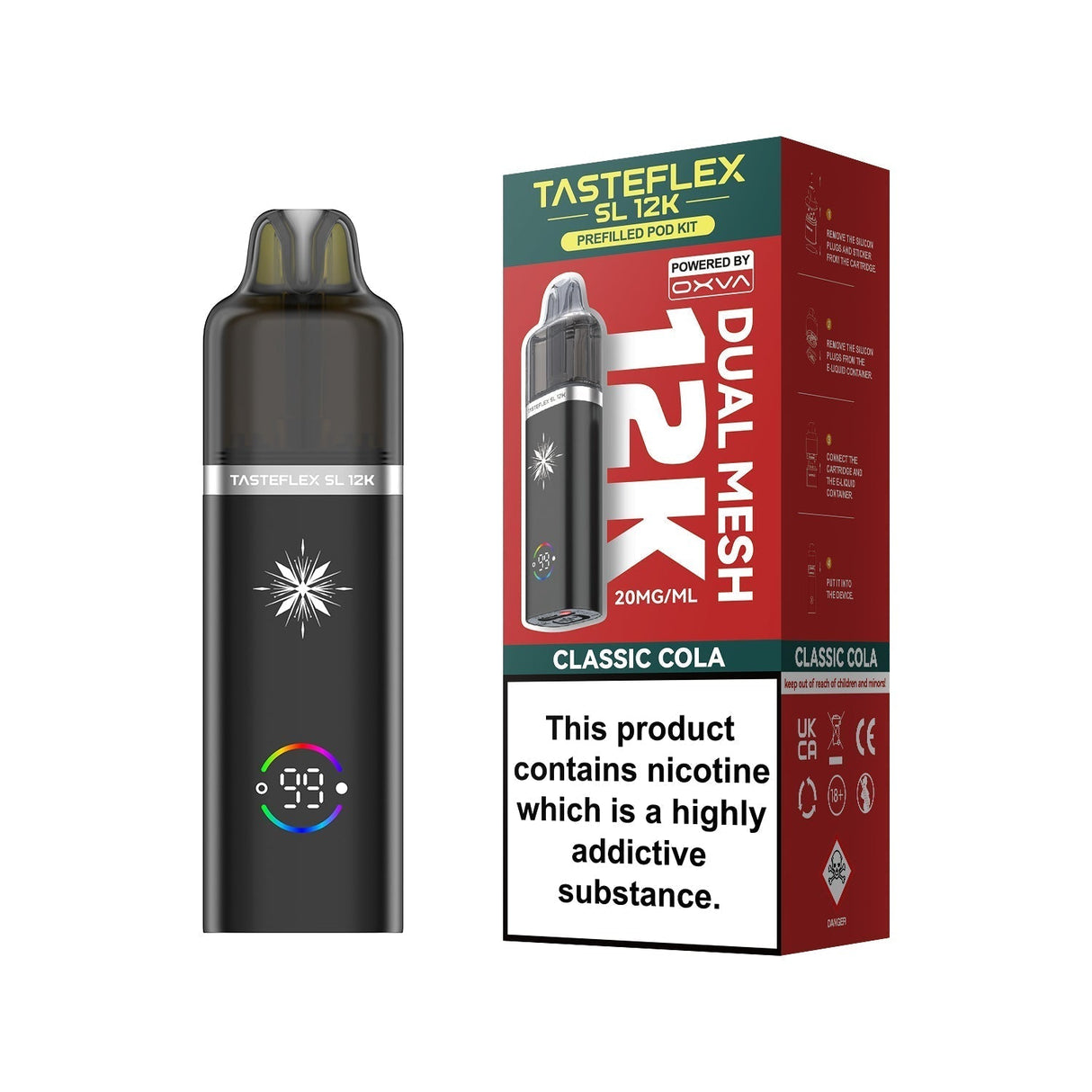 Oxva Tasteflex SL 12k Prefilled Pod Kit Pack of 5 - Wholesale Price !