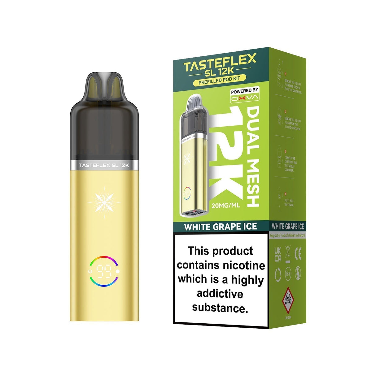 Oxva Tasteflex SL 12k Prefilled Pod Kit Pack of 5 - Wholesale Price !