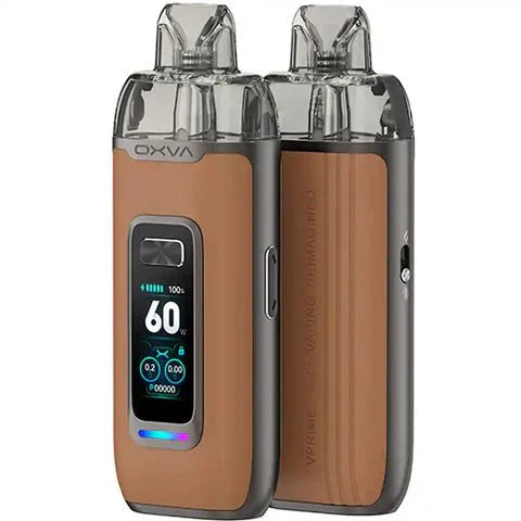 bulk wholesale Oxva VPrime Pod Kit - Brown Leather