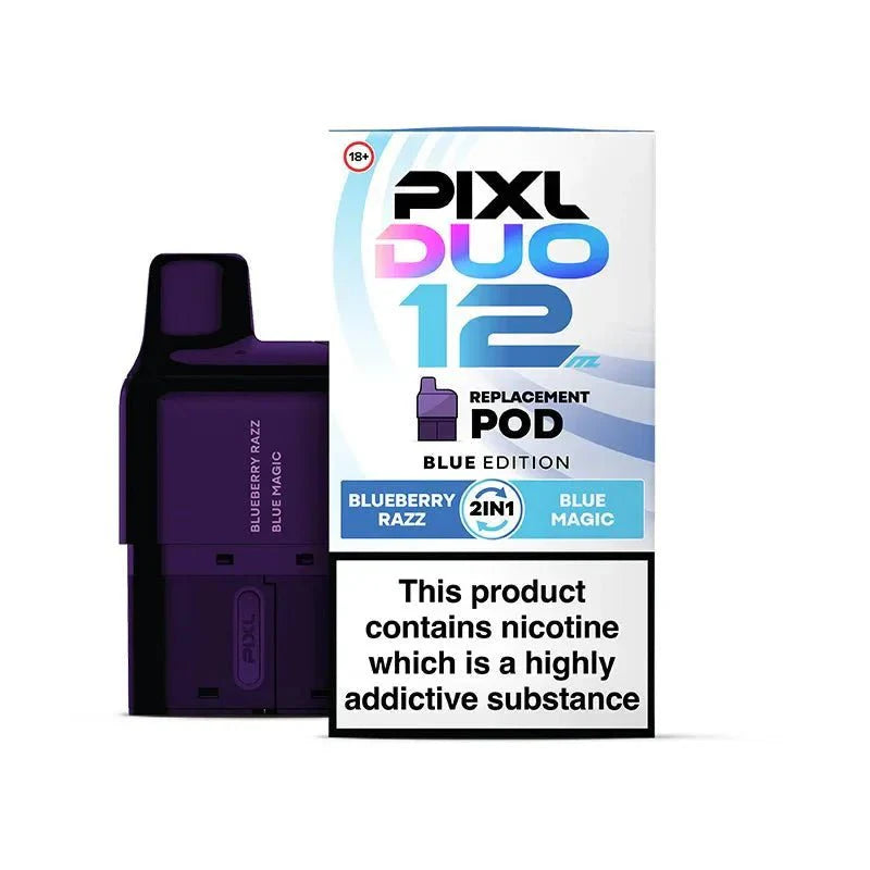 PIXL Duo 12 Replacement Pods Pack of 5 - Blue Edition - vapeukwholesale
