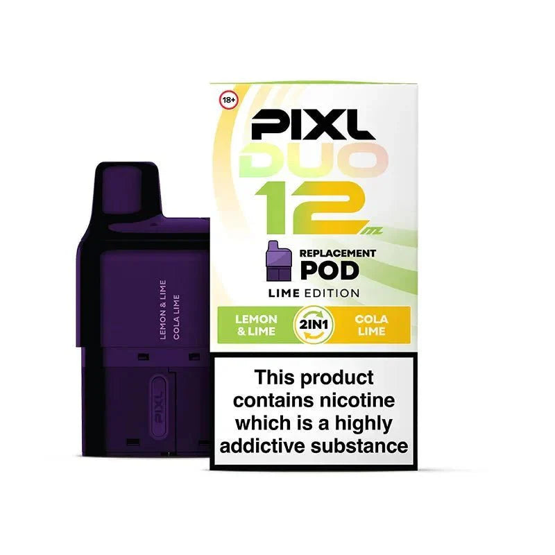 PIXL Duo 12 Replacement Pods Pack of 5 - Lime Edition - vapeukwholesale