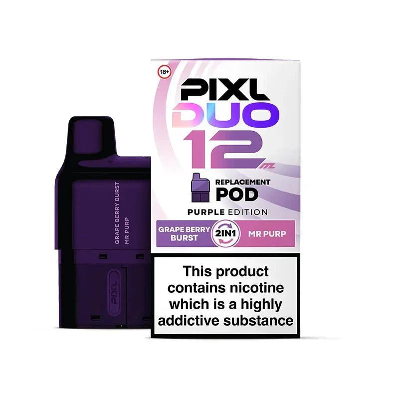 PIXL Duo 12 Replacement Pods Pack of 5 - Purple Edition - vapeukwholesale
