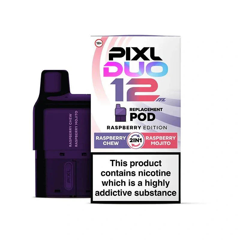 PIXL Duo 12 Replacement Pods Pack of 5 - Raspberry Edition - vapeukwholesale