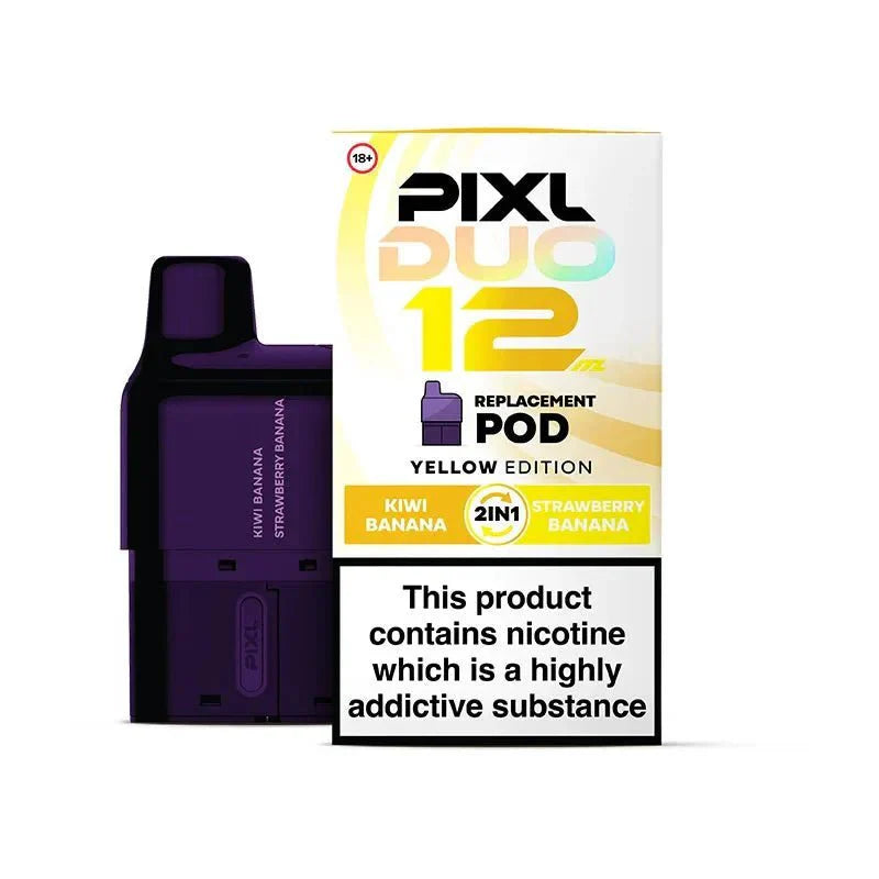 PIXL Duo 12 Replacement Pods Pack of 5 - Yellow Edition - vapeukwholesale