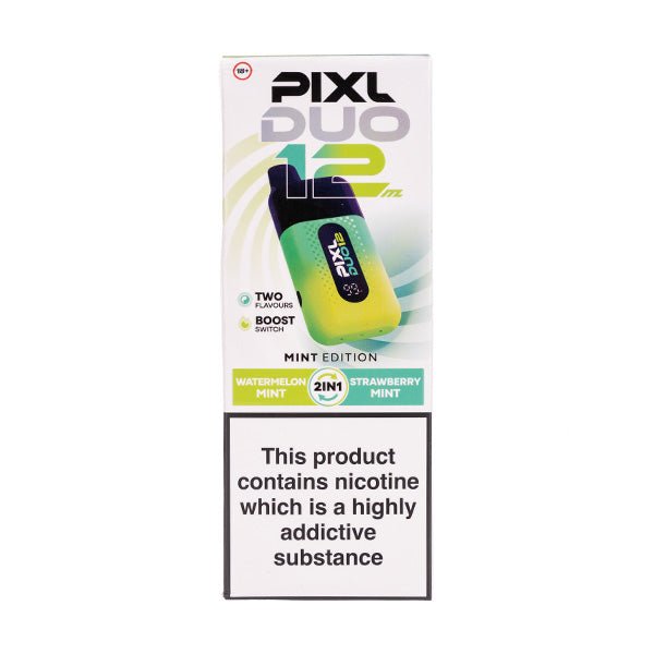 Pixl Duo 12000 Disposable Vape Box of 5 - Mint Edition - vapeukwholesale