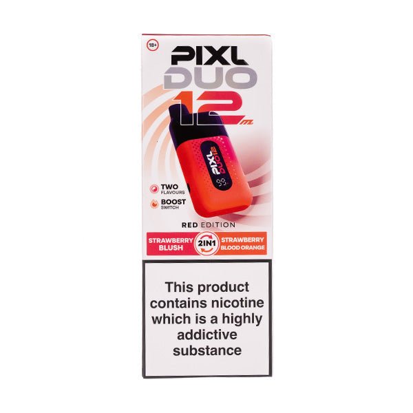 Pixl Duo 12000 Disposable Vape Box of 5 - Red Edition - vapeukwholesale