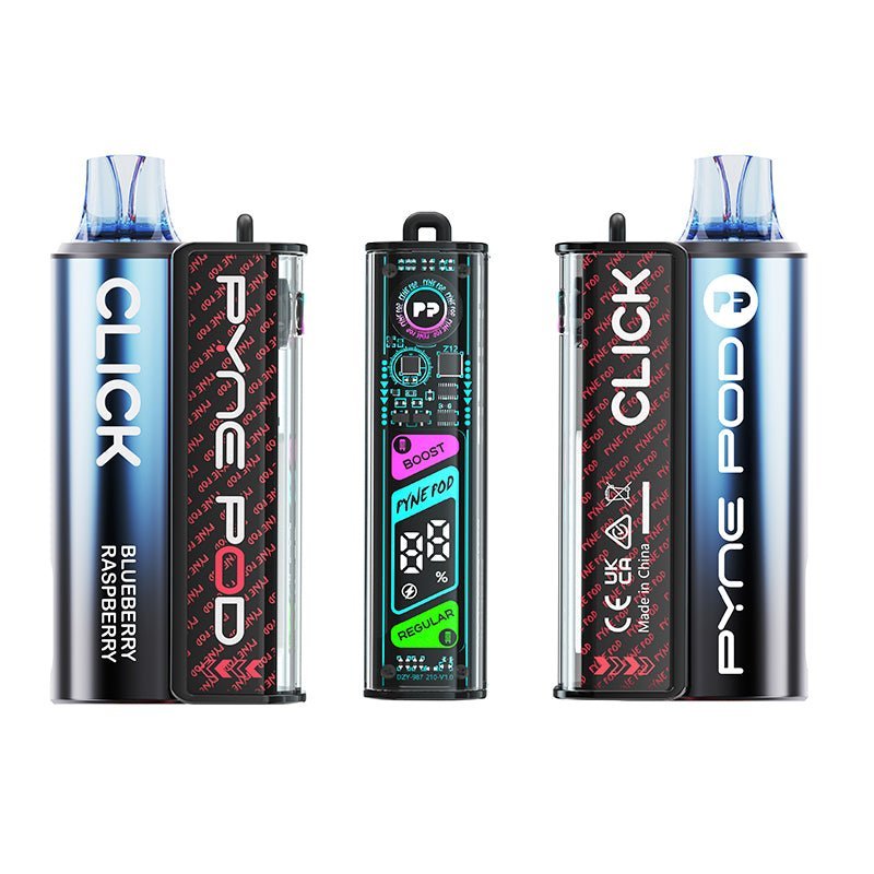 Pyne Pod Click 10K Starter Kit Box of 5 - Blueberry Raspberry - vapeukwholesale