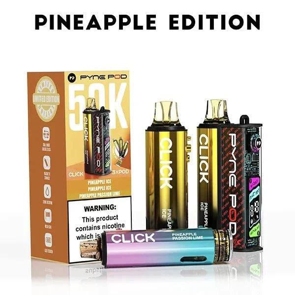 Pyne Pod Click 50k Prefilled Pod Vape Kit - Pineapple Edition - vapeukwholesale