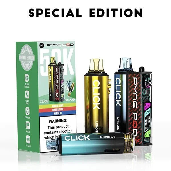 Pyne Pod Click 50k Prefilled Pod Vape Kit - Special Edition - vapeukwholesale