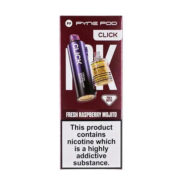 Pyne Pod Click 50k Replacement Pods - Fresh Raspberry Mojito - vapeukwholesale