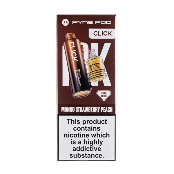 Pyne Pod Click 50k Replacement Pods - Mango Strawberry Peach - vapeukwholesale