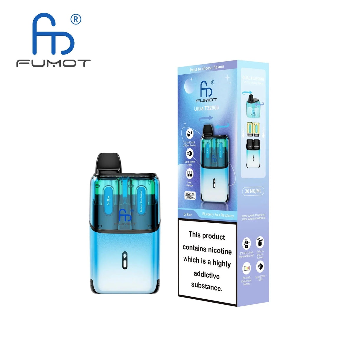 RandM Fumot T32000 Ultra Prefilled Pod Kit - Power Vape Shop