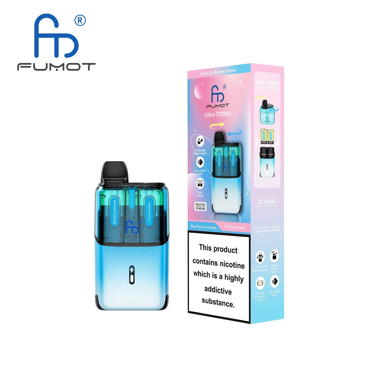 RandM Fumot T32000 Ultra Prefilled Pod Kit - Power Vape Shop