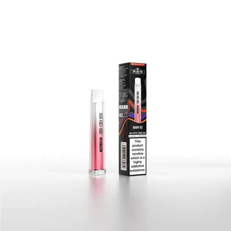 Ske Crystal Pro 600 Pod Kit Box of 10 - Berry Ice - vapeukwholesale