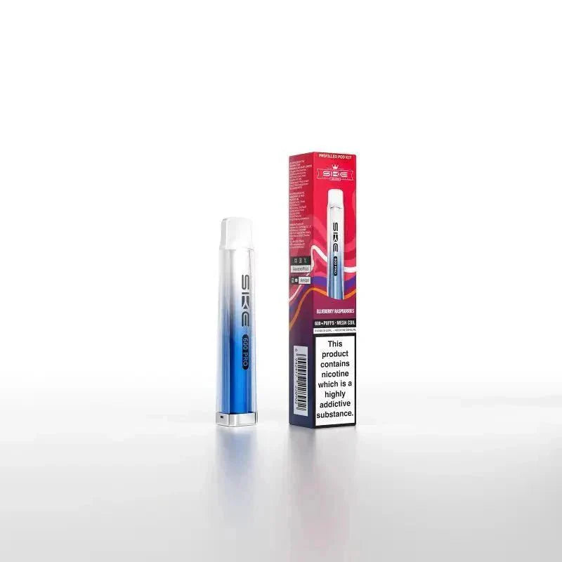 Ske Crystal Pro 600 Pod Kit Box of 10 - Blueberry Raspberry - vapeukwholesale