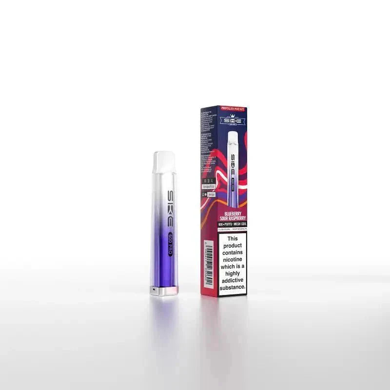 Ske Crystal Pro 600 Pod Kit Box of 10 - Blueberry Sour Raspberry - vapeukwholesale