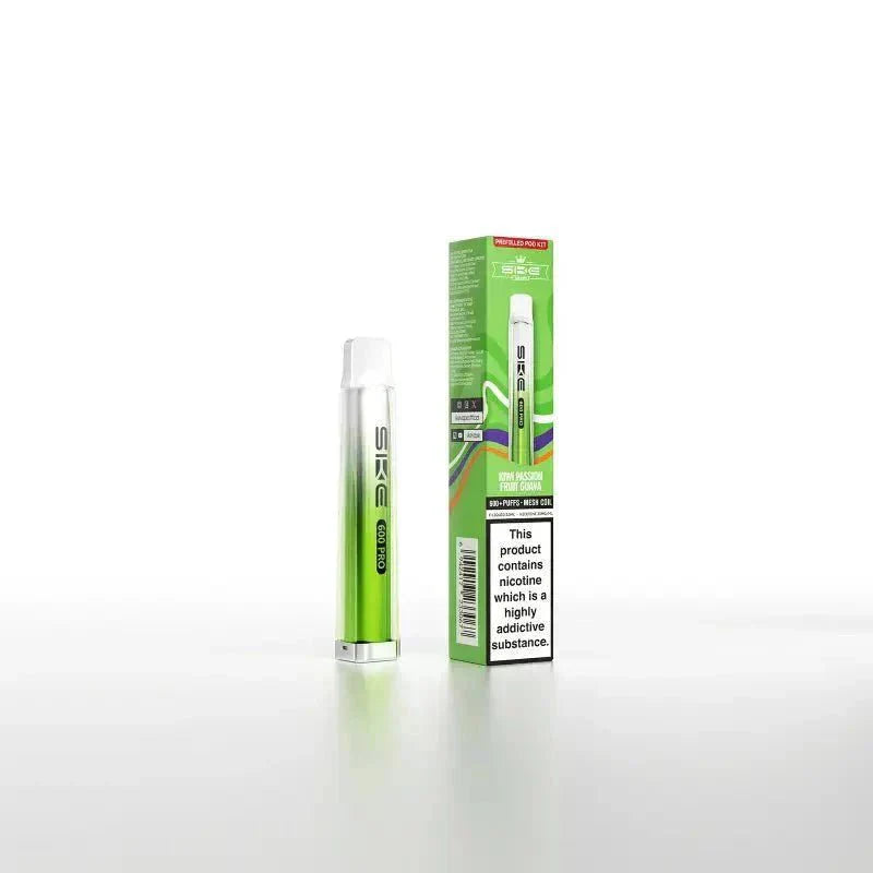 Ske Crystal Pro 600 Pod Kit Box of 10 - Kiwi Passionfruit Guava - vapeukwholesale