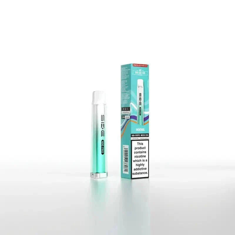 Ske Crystal Pro 600 Pod Kit Box of 10 - Menthol - vapeukwholesale