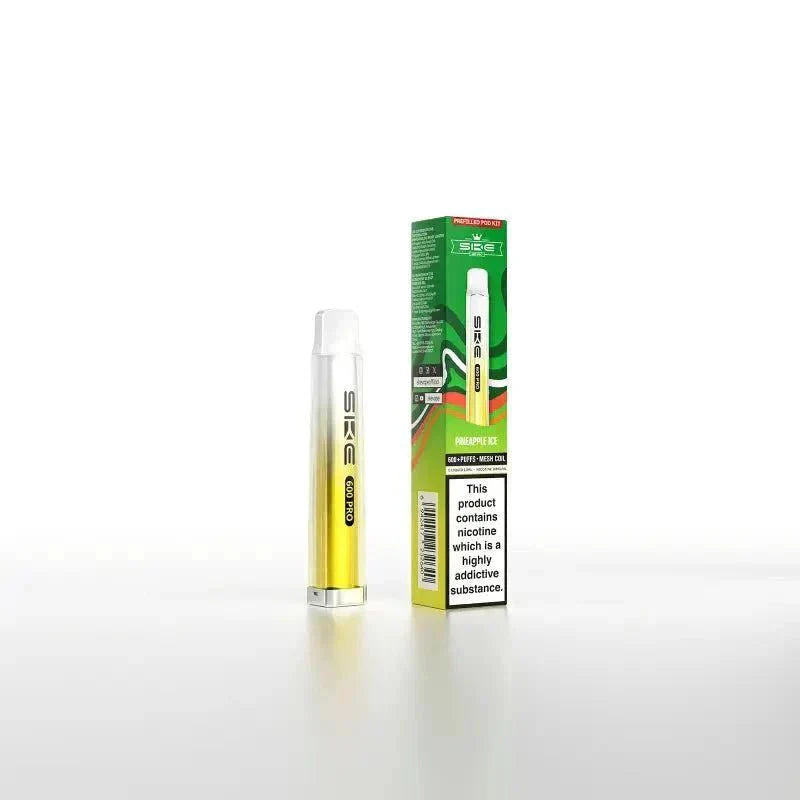 Ske Crystal Pro 600 Pod Kit Box of 10 - Pineapple Ice - vapeukwholesale